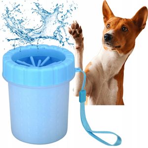 HappyPet Haustiere Fuß Reinigungsbürste Haustier-Pflege, Pfotenreiniger aus Silikon, einfach und leicht zu bedienen, Hundepfoten Reiniger 11x 9x 7cm