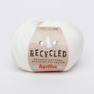 RECYCLED von Katia - weiß (100) - 50 g / ca. 140 m Wolle