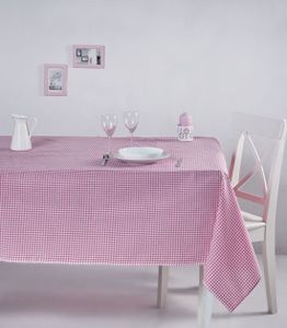 Hermia Concept, Potikareli 170 - Pink, Tischdecke, Rosa, 100% BAUMWOLLE, 170 x 170 cm