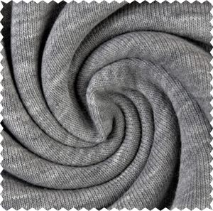 Wintersweat Meterware weiß meliert grau, Sweatshirt Stoff, BW Sweat *Ab 50cm