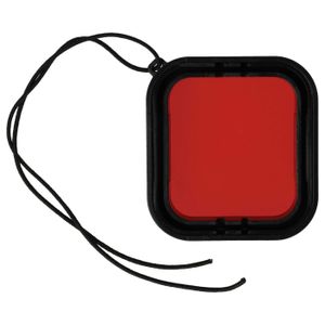 vhbw Unterwasserfilter Objektivfilter kompatibel mit GoPro Hero 5, 6 Unterwassergehäuse für ActionCam - Tauchfilter Rot-Farbfilter