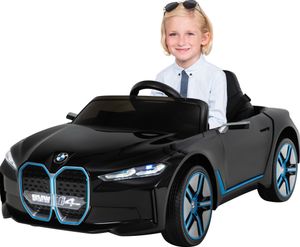 Actionbikes Motors Kinder Elektro Auto BMW i4 Premium | 2x 12V 7 Ah - Elektroauto mit Fernbedienung - BT - USB - MP3 - AUX - Ab 3 Jahre (Schwarz)