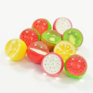 Flummis Früchte Obst Bunt 3D Optik 10er Netz ca.25mm Mitgebsel Kinder