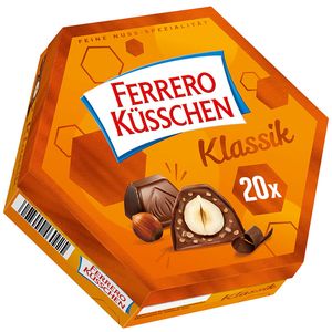 Ferrero Küsschen Geschenkverpackung 20 verpackte Pralinen 178g