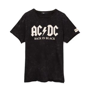 AC/DC - "Back In Black" T-Shirt für Herren/Damen Uni NS6565 (L) (Schwarz)