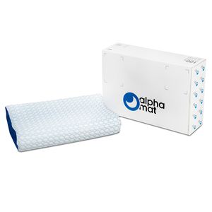 Kopfkissen Alpha Mat, Schaumstoff Kissen mit Alpha Technology, Kühlender Stoff Alpha Cool, , Blau