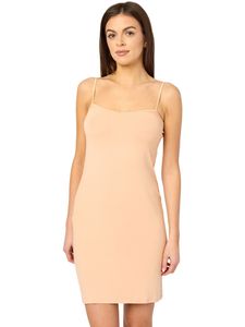 Merry Style Damen Unterkleid Unterrock verstellbare Träger MS10-203 (Nude, XXL)