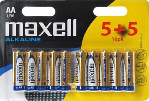 Maxell LR6 AA Alkaline 1,5V/2100maH - 4 blistry