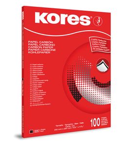 Kores Kohlepapier DIN A4 schwarz 100 Blatt