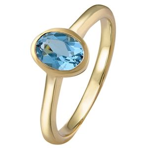 Acalee 90-1015-02 Topazový prsten zlatý 333 / 8K topaz Swiss blue, 55/17,5