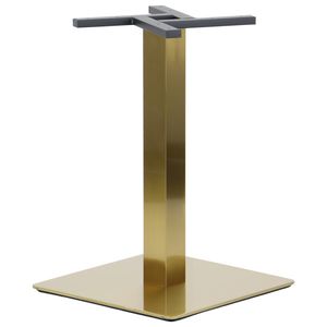 Tischgestell, Tischbeine aus Edelstahl SH-3002-6/G, für Büro, Hotel, Restaurant, Maße 50x50x72 cm, goldfarbener Edelstahl