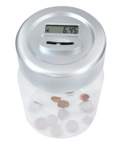 Spardose digtal mit Zählwerk Münzen mit Zähler Sparschwein LCD Display Elektronische Sparbüchse Geldkassette 3457