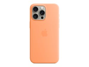 Apple iPhone 15 Pro Max Silikon Case mit MagSafe Sorbet Orange iPhone 15 Pro Max