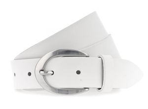 Vanzetti Leder Gürtel Neon Booster 30mm Full Leather Belt W75 White weiß