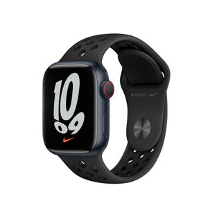 Apple Watch Series 7 Nike Aluminium 41mm Cellular Mitternacht (Sportarmband anthrazit/schwarz) *NEW*