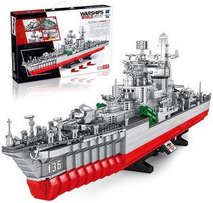 COIL Military Warship, Elroy369Lion 1:275, Hangzhou Zerstörer Umbau Kriegsschiff Simulationskit, STEM Modell Flugzeugträger, Kinderspielzeug Set (2462 Teile)