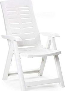 Sedia Pieghevole IPAE Progarden Multiposizione Bianco Resina (60 x 61 x 109 cm)