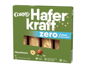 Corny Müsliriegel HAFERKRAFT ZERO Haselnuss, 4x35g