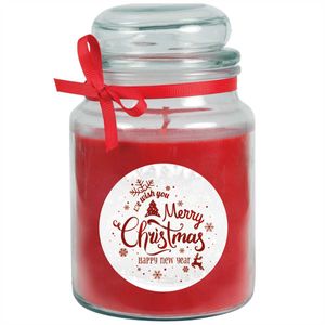 HS Candle "Weihnachten" Duftkerze im Bonbonglas - viele Motive zur Auswahl, Ideale Weihnachtsdeko zur Adventszeit