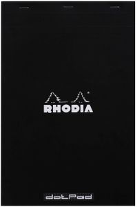 RHODIA Notizblock "dotPad" DIN A4+ gepunktet schwarz 80 Blatt