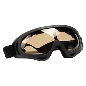 Unisex Motorradbrille Schneebrille winddicht UV-Schutz Schutzbrille für Radfahren, Motorrad, Schneemobil, Outdoor Sport Braun