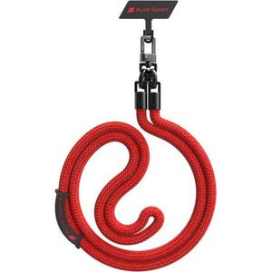 Audi Uniwersalna Smycz Do Telefonu 120Cm 10Mm Crossbody Czerwony/Red Aus-Cbl10-Rsq/D1-Rd