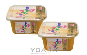 Doppelpack SHINJYO MISO Suppen-Paste, HELL (2x 300g) | Shiro Shiro Miso | Miso Suppe | Japan