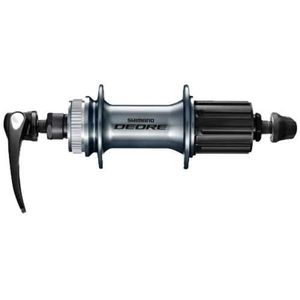 Shimano nach Hub Deore HB-M6000 36 Löcher 135 mm eingebaute Breite mit Schnellspannern Schwarz