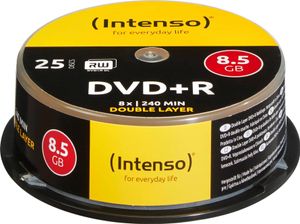 Intenso DVD+R 8,5 GB 8x Double Layer 25er Cakebox 8,5 GB DVD+R DL 25 ks