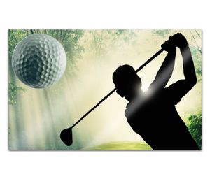 Acrylglasbilder 80x50cm Sport Golf Ball Golfplatz Acryl Bilder Acrylbild Acrylglas Wand Bild 14H2131