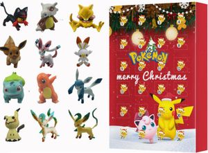 2022 Enthält 24 Geschenke,Weihnachts-Adventskalender -Pokemon Countdown Kalender,Christmas Geschenk für Kinder