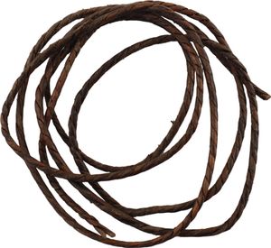 Lederarmband - Lederschnur - Lederband - geflochten - braun