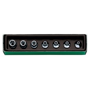Steckschlüssel 3/8 Inch 7-teilig E 5 / E 14 Außen