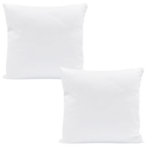 2x Kopfkissen 50x50 cm Innenkissen Steppkissen Mikrofaser Kissen für Allergiker füllkissen Bettkissen Schlafkissen Pillow (Weiß, 2er Set 50 x 50 cm)