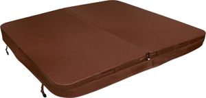 Kryt vírivky Spa 220x220cm Square Brown Hardtop Imitácia kože odolná voči poveternostným vplyvom