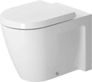 Duravit Stand-WC BACK-TO-WALL STARCK 2 tief, 370 x 570 mm, Abgang waagerecht weiß