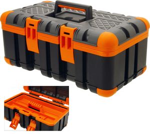 Gerimport werkzeugkoffer 50 x 28 x 23 cm schwarz/orange