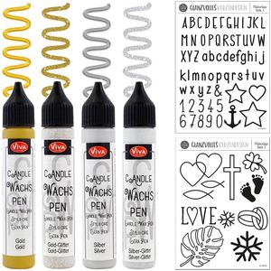 Kreativ-Set Glanzvolles Kerzendesign - 11 tlg. -
