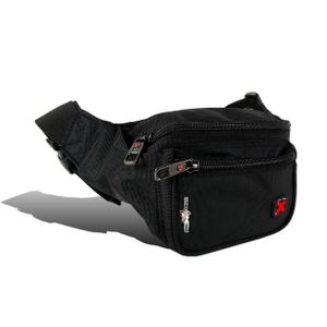 Travel N Meet Fanny Pack Polyesterová černá bederní taška Hip Bag D2OTD4500S