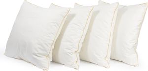 4er Set Federkissen 50x50 cm | Kissenfülung 700g 100% Federn | Kissen mit  Zertifikat | Bezug 100% Baumwolle