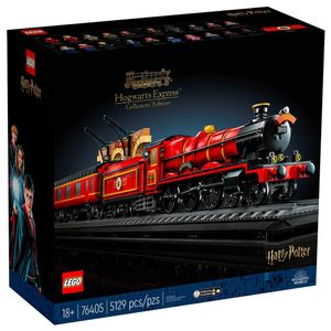 LEGO 76405 Harry Potter: Hogwarts Express – Sammleredition, legendäres Dampf-Zug-Modell aus den Filmen, Fanartikel mit Minifiguren