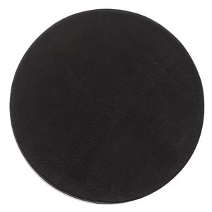 Waschbare Runder Weich Teppich Wohnzimmer Super Einfarbig Pflegeleicht Flauschig, Farbe:Schwarz , Größe:120 cm Rund