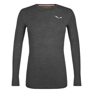 Zebru Fresh Merino Responsive Langarm Shirt Herren  - Salewa, Farbe:0910 black out melange, Größe:50/L