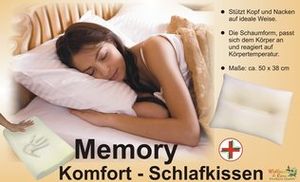 Orthopädisches Memory Foam Komfort Schlafkissen Stützkissen Nackenkissen Gedächtnisschaum