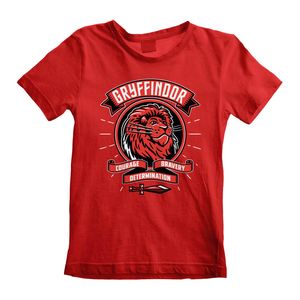 Harry Potter - "Comic Style Gryffindor" T-Shirt für Kinder HE744 (128) (Rot/Schwarz)