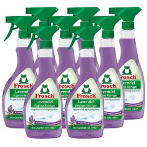 8x Frosch Lavendel Hygiene-Reiniger 500 ml Sprühflasche