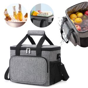 Kühltasche Isoliertasche 15LLunchbox Tasche,Lunchtasche Isoliert,Kühltasche Faltbar,Lunchbag,Tragbar Lunchbox Tasche Arbeit Reisen Büro Picknick