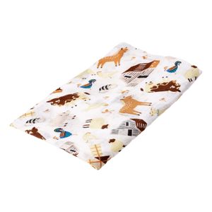 Hydrophiles Tuch | Farm Animals | 120 x 120cm | Mulltücher | Swaddle | Wickelunterlage | Pucktuch