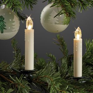 Kerzen LED Weihnachtsbaum 5er Set Deko Weihnachten kabellos Batterie Innen