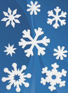 HERMA Weihnachts Sticker MAGIC "Eiskristalle" Filz 1 Blatt à 8 Sticker